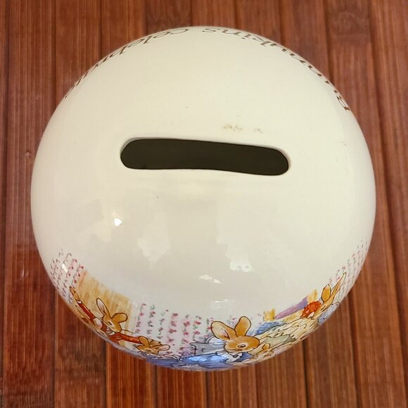 Vintage Royal Doulton Bunnykins Ceramic Piggy Bank Celebrate Your Christ… - Picture 7 of 7